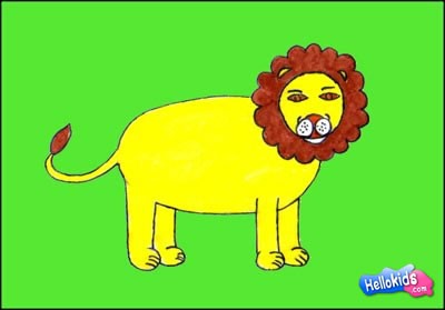 How to draw a lion - Draw - HOW TO DRAW lessons - How to draw ANIMALS - How to draw WILD ANIMALS