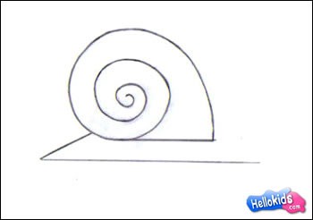 LAND SNAIL drawing lesson