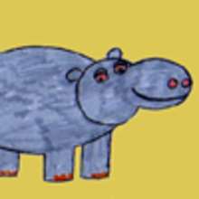 How to draw a hippopotamus - Activities - How to Draw - Step by Step drawing tutorials - Learn how to draw wild animals