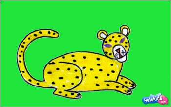 How to draw leopard - Hellokids.com