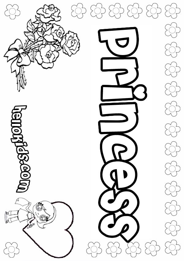 p is for princess coloring pages - photo #31
