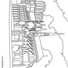 Cathedral Notre Dame coloring page - Coloring page - COUNTRIES Coloring Pages - FRANCE coloring pages