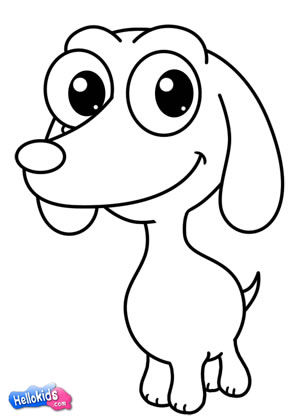 how to draw a cute cartoon dog