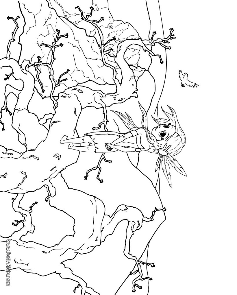 Indian-squaw-coloring-page