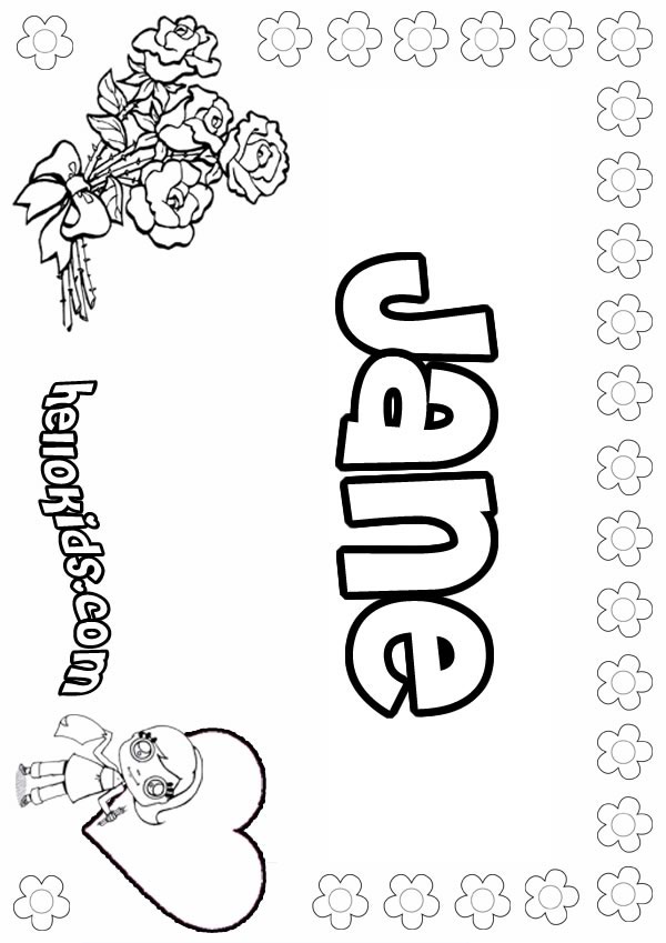 jane coloring pages - photo #13