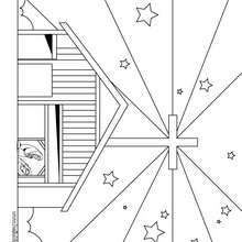 Bethlehem Christmas star coloring page - Coloring page - HOLIDAY coloring pages - CHRISTMAS coloring pages - NATIVITY coloring pages - JESUS coloring pages