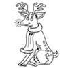 CHRISTMAS REINDEER coloring pages