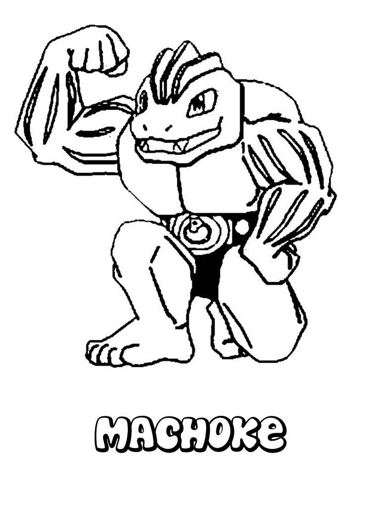 machoke coloring pages - photo #5