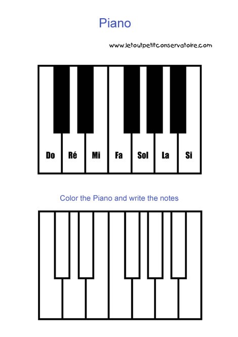 coloring pages instruments. piano-notes-coloring-page