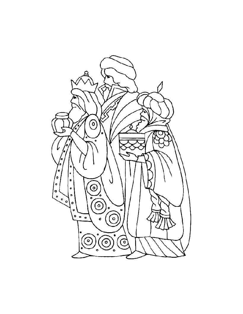 coloring pages 3 wise men