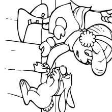 Karen and Hocus Focus coloring page