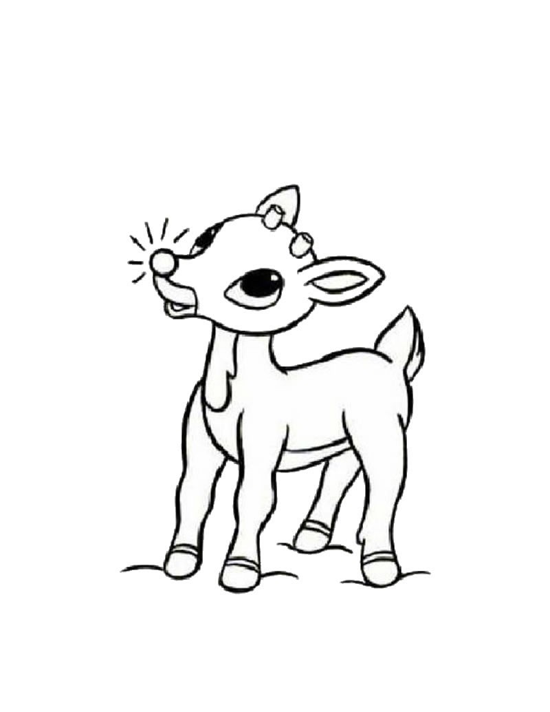 Rudolph the rednosed reindeer coloring pages Hellokidscom