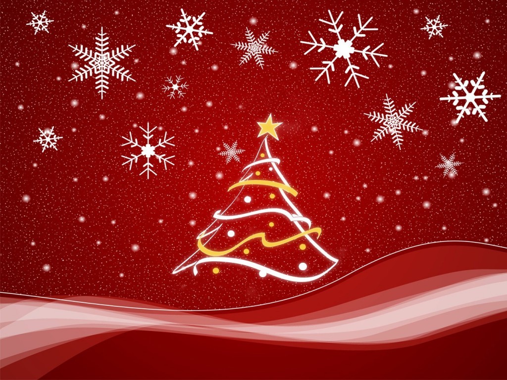 red-christmas-tree-wallpaper