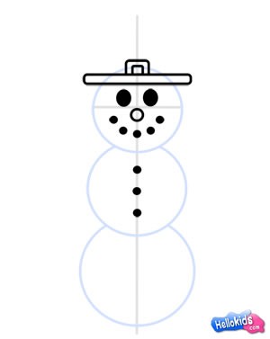 How to draw how to draw a snowman 