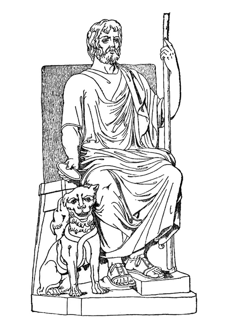 hades symbol greek mythology in coloring pages - photo #4
