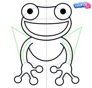 simple tree frog drawings