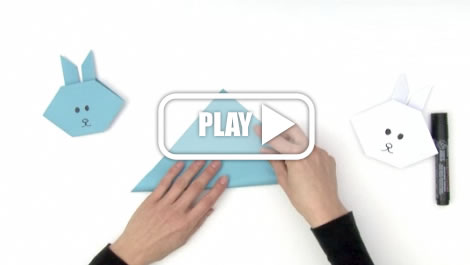 How to Make an Origami Bunny Rabbit - Video