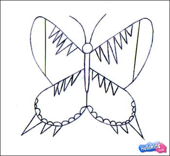 BUTTERFLY drawing lesson