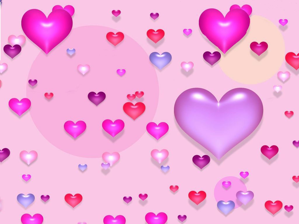 1024-pink-hearts-valentine-background. Also in "VALENTINE wallpapers"