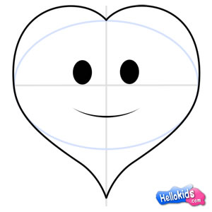 cute heart drawings for him