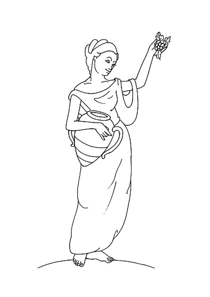 Goddess hestia coloring pages - Hellokids.com