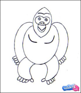 how-to-draw-gorilla-step4