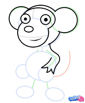 how-to-draw-monkey-step4