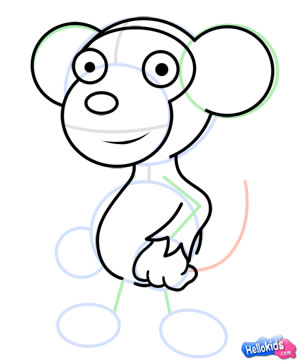 how-to-draw-monkey-step5