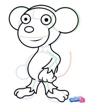 how-to-draw-monkey-step6