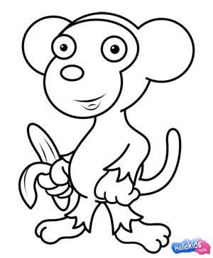 How to draw how to draw a monkey - Hellokids.com