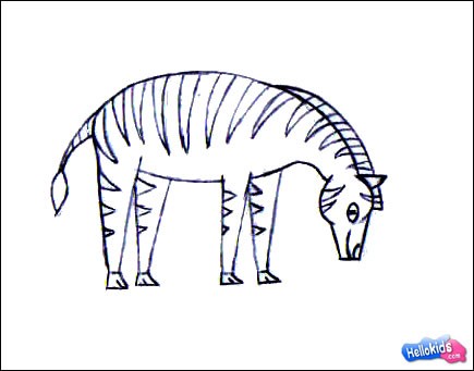 How to Draw a Zebra - HelloArtsy