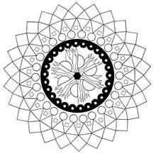 Mandala of the four elements - Coloring page - MANDALA coloring pages - ENERGY mandalas