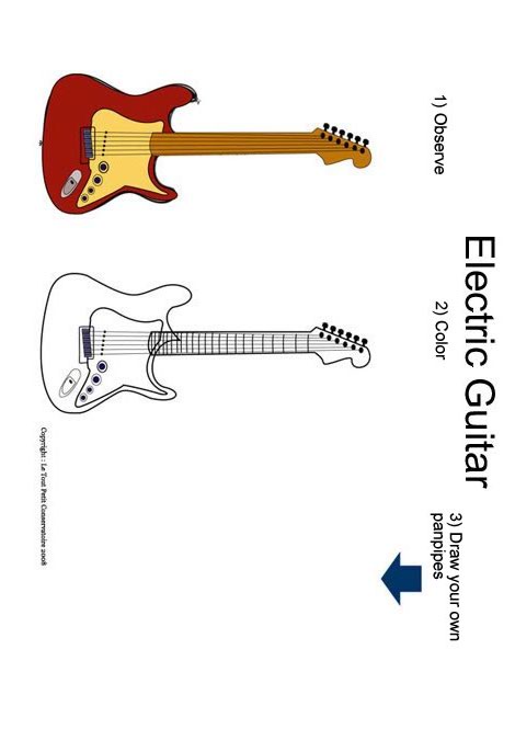 Electric Guitar Coloring