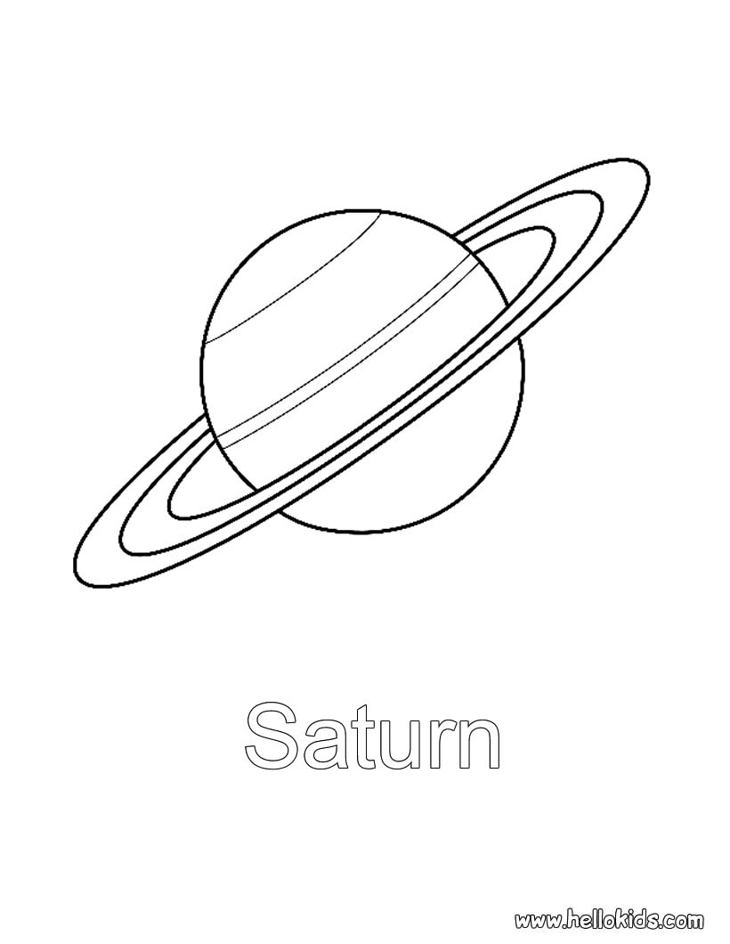 coloring pages saturn