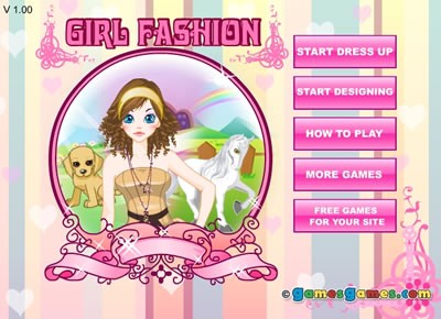 Girl Fashion Designer Games on Girl Fashion   Dress Up