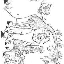 Alex's friends coloring page - Coloring - MOVIE coloring pages - MADAGASCAR coloring pages - MADAGASCAR printables