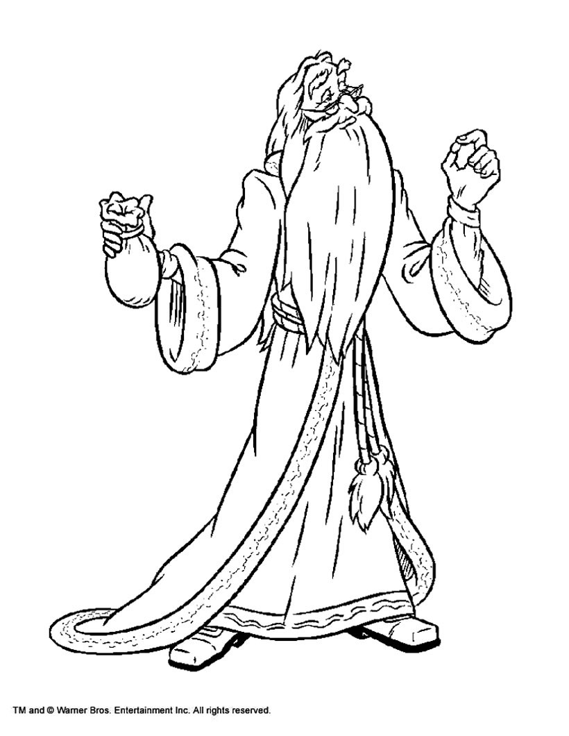 Albus Dumbledore and Harry Potter Dumbledore coloring page Coloring page MOVIE coloring pages HARRY POTTER coloring pages