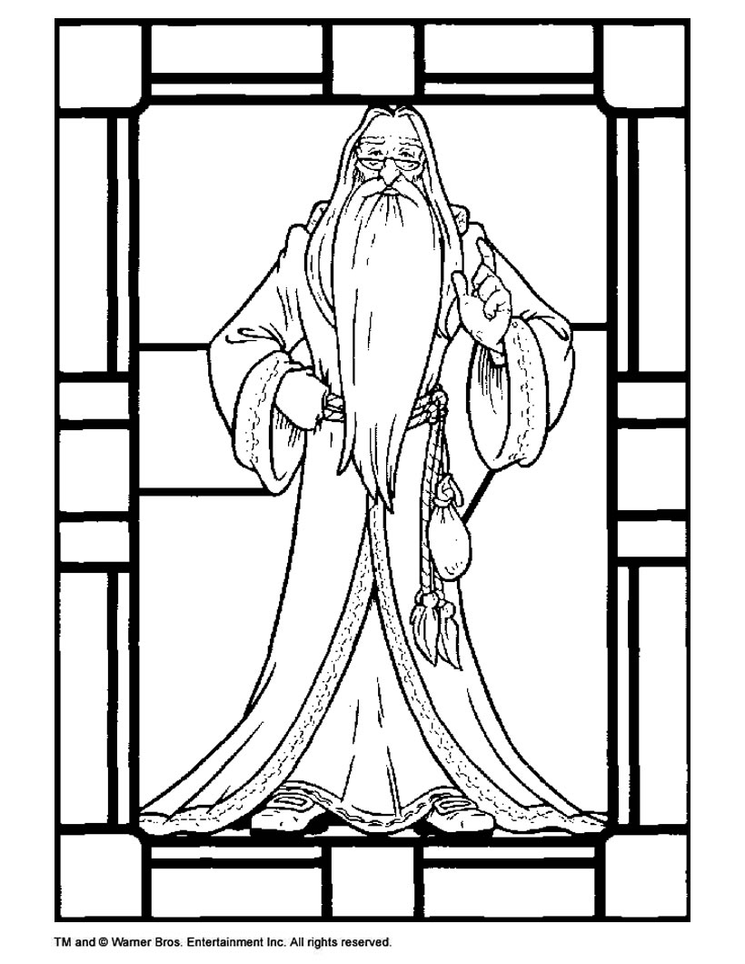 dumbledore harry potter coloring page source 4cu