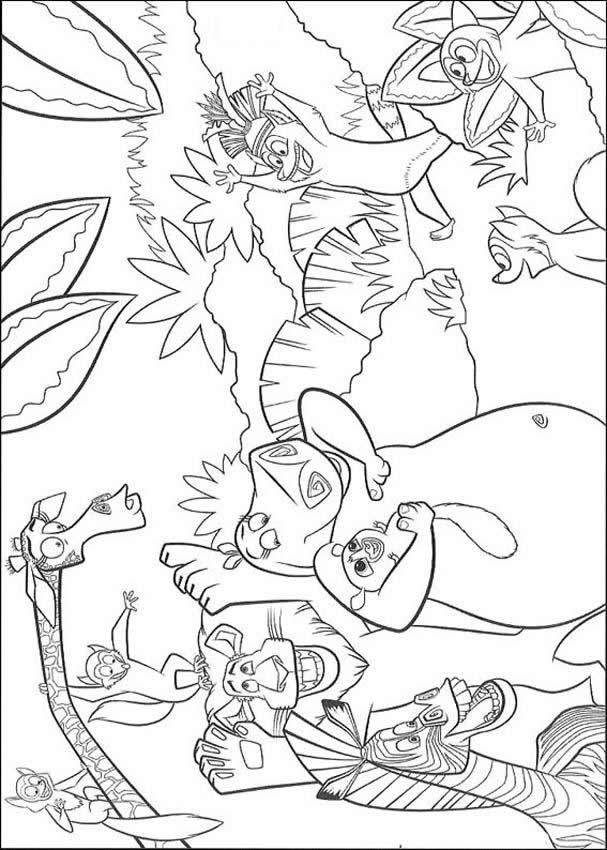 Coloring Pages Madagascar