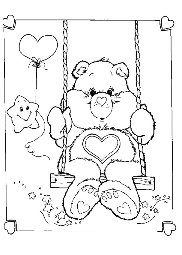 baby care bears coloring pages - photo #28
