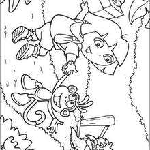 Dora and Boots color in