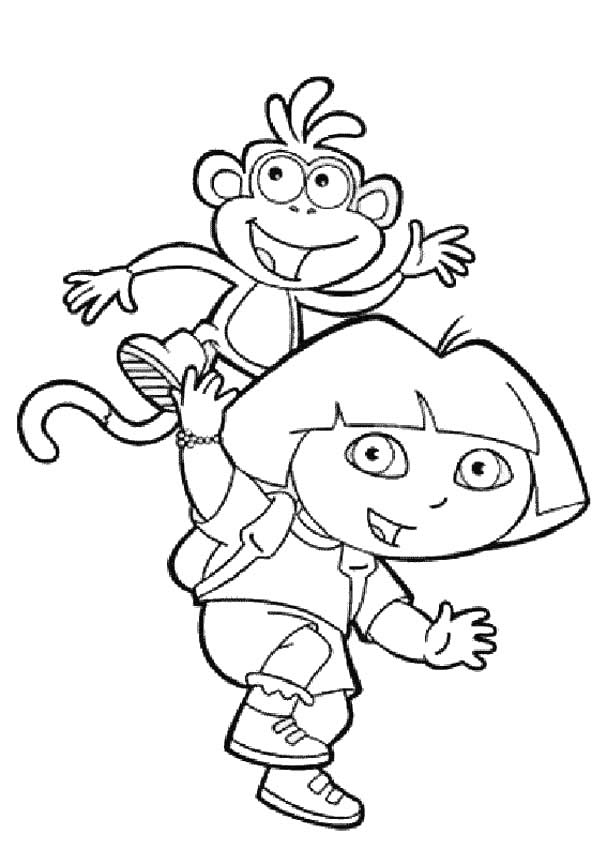 fun coloring pages for kids to print. coloring pages · dora the