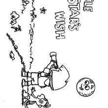 Dora the explorer and Little star coloring page