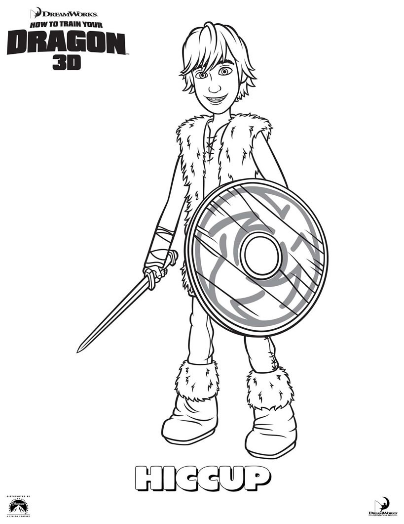 Monstrous Nightmare Hiccup coloring page Coloring page MOVIE coloring pages HOW TO TRAIN YOUR DRAGON