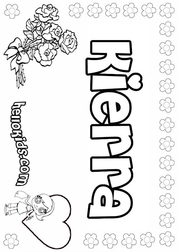 name coloring pages for kids - photo #40