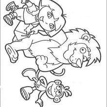Dora's friends coloring page