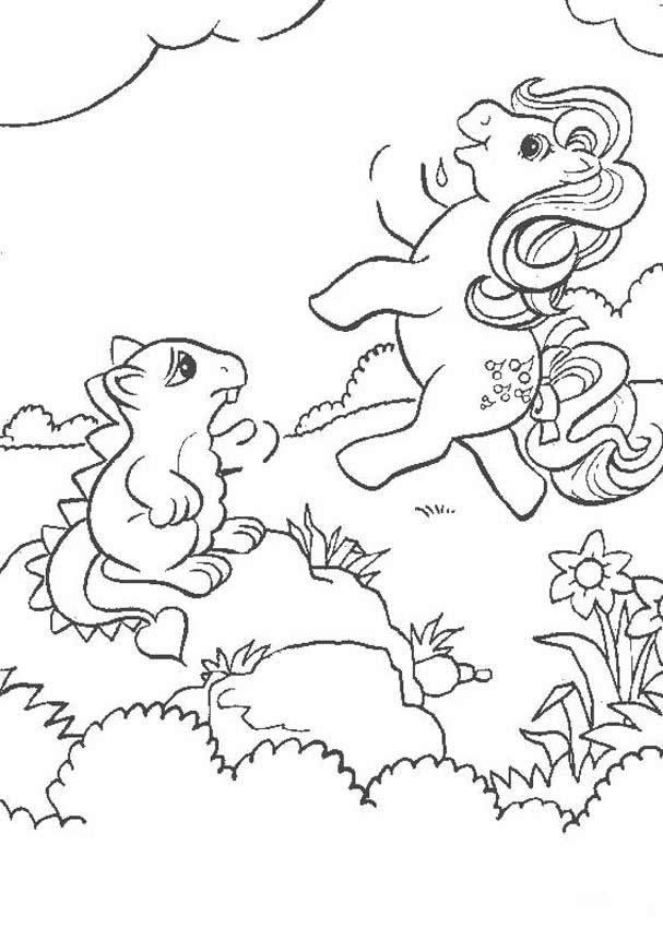 my little pony coloring pages. my-little-pony-and-a-strange-
