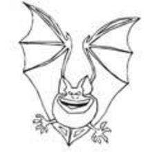 HALLOWEEN BAT coloring pages - HALLOWEEN coloring pages - Coloring page