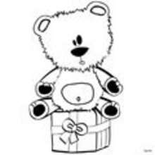 CHRISTMAS GIFT coloring pages - HOLIDAY coloring pages - Coloring page