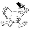 THANKSGIVING PARTY invitations - HOLIDAY coloring pages - Coloring page